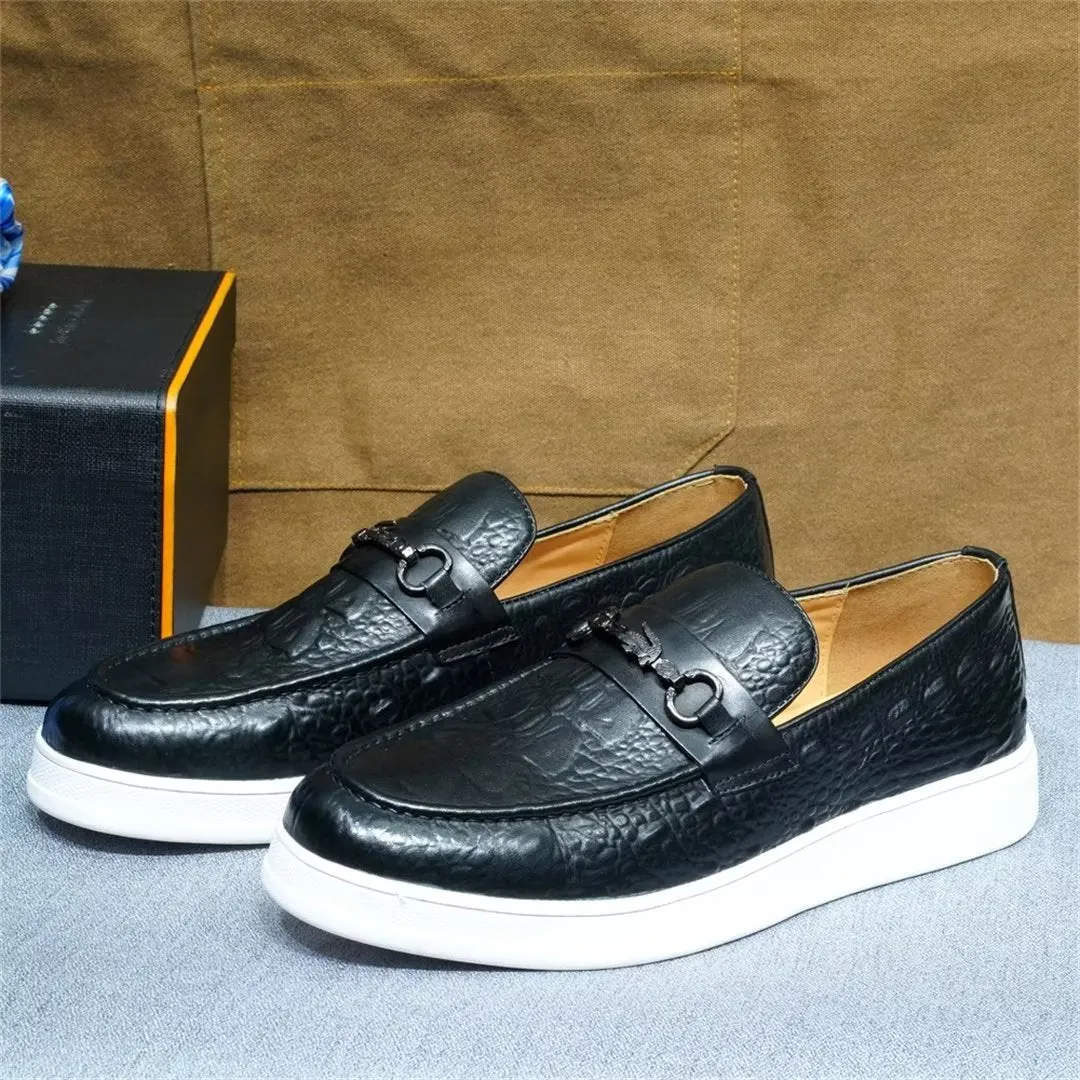 Luxalon Crocodile Slip-ons