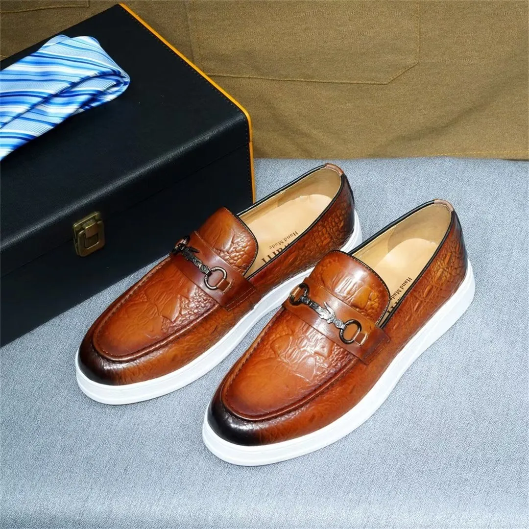Luxalon Crocodile Slip-ons